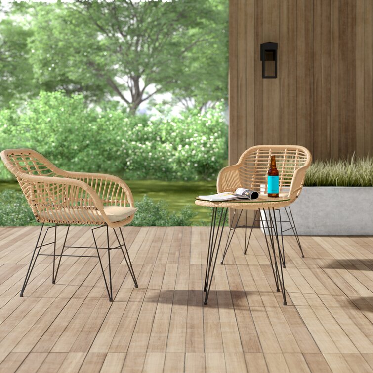 Rattan discount 3 piece